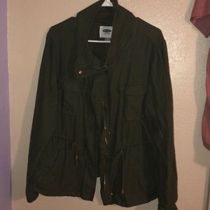 Olive green utility jacket